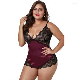 Women's Sleepwear Selling Ladies Nightwear Sexy Nightie V Neck Straps Patchwork Adjustable Floral Lace Spaghetti Nightdress Women