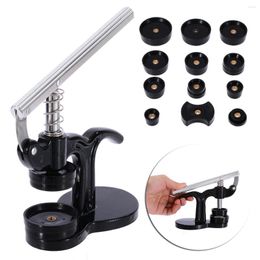 Watch Repair Kits Press Tool Housing Closure Lid Hand Press-in With 12 Printing Plates Battery Replacement For