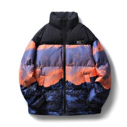 Mens Down Parkas Mens Oversize Jacket Fluffy Autumn Padded Bomber Male Jacket Husband Parka Winter Outerwear Branded Clothing Windbreaker 220914