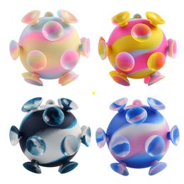 New Fidget toy 3D Decompression Suction Cup Ball Magic Decompression Silicone Toys For Kids Gift C15