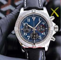 Topselling multi styles Super-Avenger Mens Wristwatches Auto Date 43mm Multi-function Chronograph Working VK Quartz Movement rubber strap Top Men's Watches