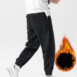 Men's Pants Men Stylish Thermal Corduroy Trousers Anti-wrinkle