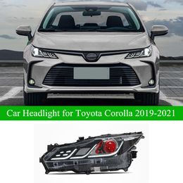 LED Daytime Running Head Light for Toyota Corolla Headlight Assembly 2019-2021 Dynamic Turn Signal Dual Beam Lens Auto Lamp