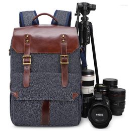 Backpack Large Capacity Travel Hiking Daypack Bag Waterproof Fashion Canvas Leather Pography Camera Dslr For Women