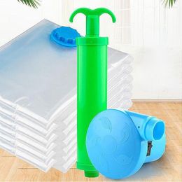 Storage Bags Quilt Compression Bag Household Compressed Clothes Vacuum Travel Transparent Zipper Electric Air Extraction