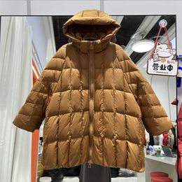 Womens Down Parkas Women Hooded Down Jacket White Duck Down Jackets Winter Warm Coats And Parkas Female Outwear 220914