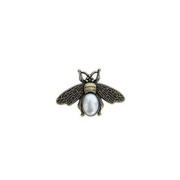 Vintage Bee Brooch Retro Pearl Insect bees Brooches Suit Lapel Pin Fashion Jewellery Accessories
