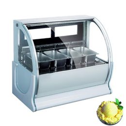 The Latest Ice Porridge Freezer Ice Cream Display Cabinet For Commercial 8 Round Barrels