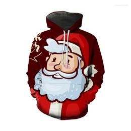 Women's Hoodies Print Christmas Men Women Long Sleeve O Neck Funny Holiday Casual Sweatshirt Winter Santa Oversize Tops Pocket Sweater