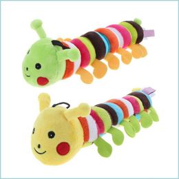 Dog Toys Chews Plush Stuffed Pet Dog Toys Sound Cute Caterpillar Chew Squeak For Dogs Teeth Cleaning Cats Products Chewing Toy Drop Dhwl8