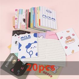 Notepads 20Pcs/Set Kawaii Korean Random Mini Notebook Cartoon Portable Diary Daily Planner Notepad Student Stationery School Supplies 220914