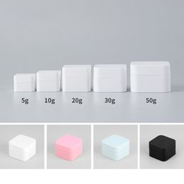 Scrub surface square 5g 10g 20g 30g 50g plastic mask makeup remover cream box cream PP jar