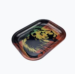 Muilti Styles Cartoon Smoking Tobacco Rolling Tray Metal Cigarette Tobacco Disc Tinplate 180 x 140mm Herb Handroller