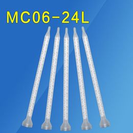 100Pcs MC06-24L Epoxy Mixing Nozzle AB Glue Resin Mixing Tube 1to1 Static Mixer for Two Component Glue Guns