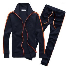 Men's Tracksuits Spring And Autumn Fashion Long Sleeve Tracksuit Casual Two Piece Set Zipper Cardigan Pants Gym Men Chandal Hombre