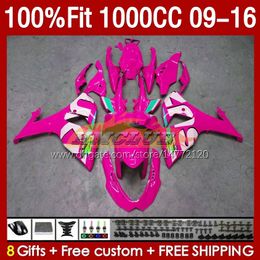 OEM Fairings For SUZUKI GSXR1000 K9 GSXR-1000 09 10 11 12 2013 2014 2015 2016 151No.177 GSXR 1000 CC 1000CC 2009 2010 2011 2012 13 14 15 16 Injection Fairing pink glossy