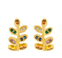 Jewellery Earrings Cubic Zirconia crown awl gold Colour CZ Crystal Ear Clips No Pierced earrings for women Jewellery wy34