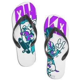 Men Designer Custom Shoes Casual Slippers Mens Anime Hand Painted Fashion Open Toe Flip Flops Beach Summer Slides Customised Pictures are Available
