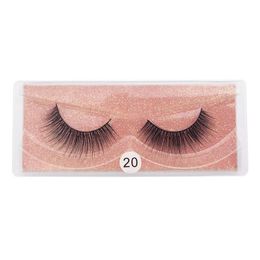 Soft Light Thick Natural False Eyelashes Curly Crisscross Hand Made Reusable Multilayer Fake Lashes Full Strip Eyelash Extensions Makeup 10 Models Easy to Wear