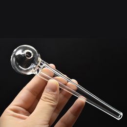 wholesale strong 5.5inch smoking pipe thick heady Pyrex Glass oil burner pipe newest design Filter hole hand glass pipe smoking accessories cheapest