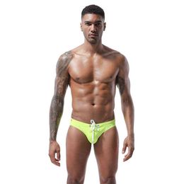 Men's Swimwear Sexy Low Waist Swimsuit Men Swimwear Underwear Water Sportswear Gay Beachwear J220913