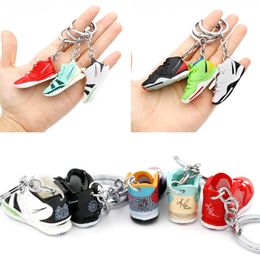 2022 Creative Designer 3D Sports Sneaker Shoes Keychains Men Women Mini Cute Basketball Shoe Key Chain Bag Pendant