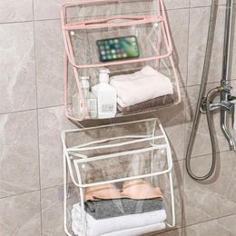 Storage Bags Portable Clear Clothes Bag Transparent Bathroom Waterproof Dustproof And Toiletry Hanging Home Organizer