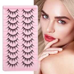 Natural Eyelashes Reusable Wispy Sunflower Eyelash Extension Handmade 3D Thick Soft Light Big Eye Daily Lashes