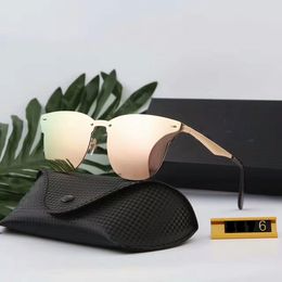 Gafas de sol de diseñador de lujo para hombres Mujeres espejo de soldado solar 2022 gafas vintage clásicas anti-uv ciclismo conducir gafas solar con estuche gratis