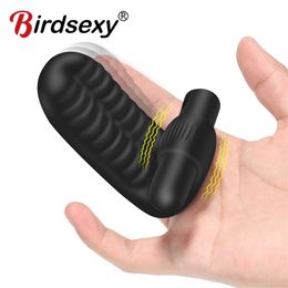 finger masturbation UK - Sex Toy Massager Silicone Finger Vibrator for Women Clit Stimulator G-spot Clitoris Female Masturbation Product