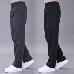 Men's Pants Men's Sweatpant Trousers Quickly Dry Breathable Exercise thin Pants Casual Elastic Waist Straight Loose Pants Joggers Men 5X-6XL 220914
