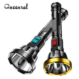 100000LM Powerful LED Flashlight High Power Rechargeable 1000m Lighting Waterproof Tactical Torch Camping Outdoor Lights Lamp