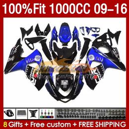 OEM Fairings For SUZUKI GSXR1000 GSXR 1000 CC 2009 2010 2011 2012 2013 14 15 16 151No.119 1000CC K9 GSXR-1000 09 10 11 12 13 2014 2015 2016 Injection Fairing stock blue blk