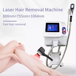 2022 Hair Remover Titanium Laser 3 Wavelengths 755 808 1064nm Skin Rejuvenation Diode Laser Machine
