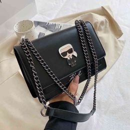 Shoulder Bag Designer Handbag Women Crossbody New Cartoon Girl Square Messenger Underarm Bags Fashion Chain Handbags 220914