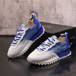 Italy Classic Business Wedding Dress Party Shoes Fashion Breathable Outdoor Casual Sneakers Round Toe Thick Bottom Leisure Business Driving Walking Loafers