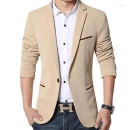 Men's Suits BAIDAFEI Brand Mens Casual Blazers Autumn Spring Fashion Slim Fat Suit Jacket Men Blazer Masculino Clothing Vetement Homme M-5XL