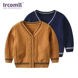 Pullover Ircomll 2020 new autumn Children's Clothing For Baby V-neck Warm Knitted Cardigan Sweaters for Boys Child boy Coat 0-4Y 0913