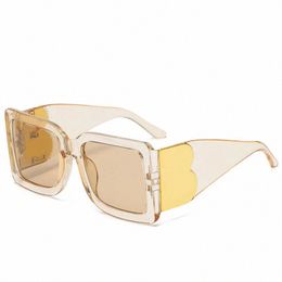 eyeglass Sunglasses retro square frame ladies outdoor sunglasses Street Fashion Eyewear Letter 67YO#