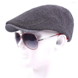 Berets Vintage Beret Caps Unisex Duckbill Summer For Men Women Retro Boy Cap Linen Outdoor Hats Brand Sun Hat Keep Warm