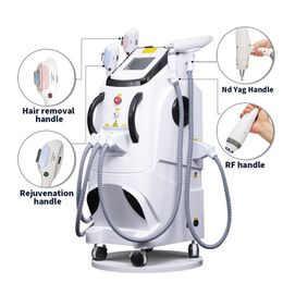 Multi functional 4 in 1 q switch nd yag eyebrow washing tattoo removal opt ipl laser light hair removal machine