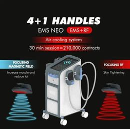 Emslim the neo Aesthetics Slimming Machine body shape EMS RF electromagnetic muscle Stimulation slim building and increase muscles fat reduce 5 handles