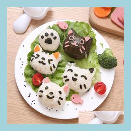 Sushi Tools Cute Smile Cat Sushi Rice Mould Decor Cutter Sandwich Diy Tool Japanese Ball Maker Kitchen Tools Drop Delivery 2021 Home G Dhrxy