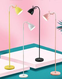 Floor Lamps Pink Lamp E27 Living Room Bedroom Light Nordic Metal