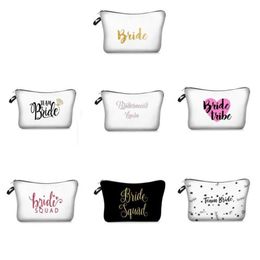 Other Event Party Supplies Printed Bride Cosmetic Bag Bridesmaid Gift Wedding Decoration Bachelorette Party Bridal Shower Team Favour Dhh2Y