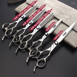 Hairdressing Scissors Set Barber Flat Cut Hairdresser Seamless Tooth Special Genuine