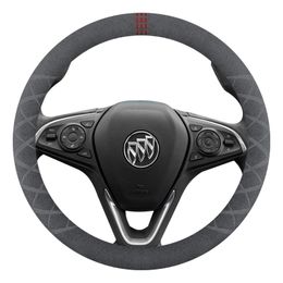 non-slip sweat-absorbing suede steering wheel cover for men and women For Buick LaCrosse Envision Excelle GL68 car accessories