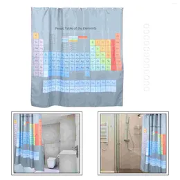 Shower Curtains 1 Set Curtain Periodic Table Bathroom Liner Waterproof