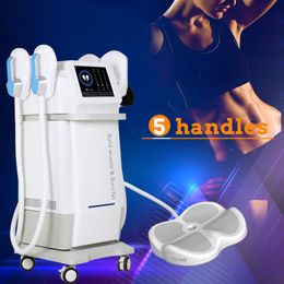 Hip 5 handles with rf EMslim HIEMTa body shaping machine Tesla EMS electromagnetic Muscle Stimulation fat burning beauty equipment