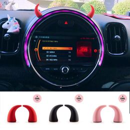 Interior Decorations Car Air Outlet Direction Cute Devil Horns For MINI ONE COOPER S F54 F55 F56 F60 R55 R56 R60 R61 Dashboard 3D Ornaments